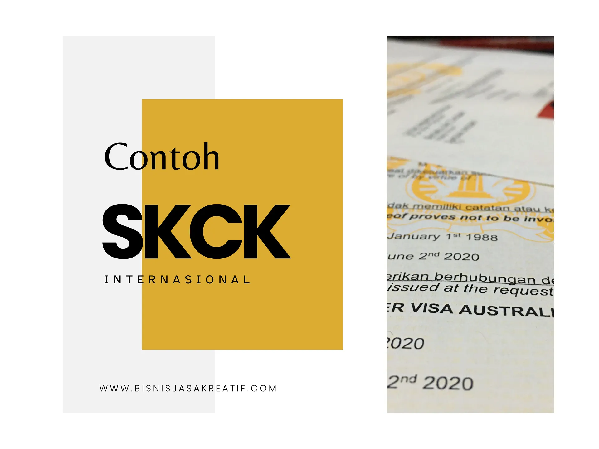 contoh skck internasional