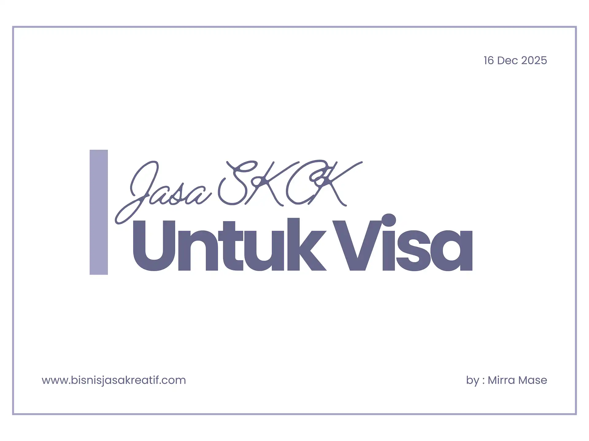 Jasa SKCK Untuk Visa Luar Negeri