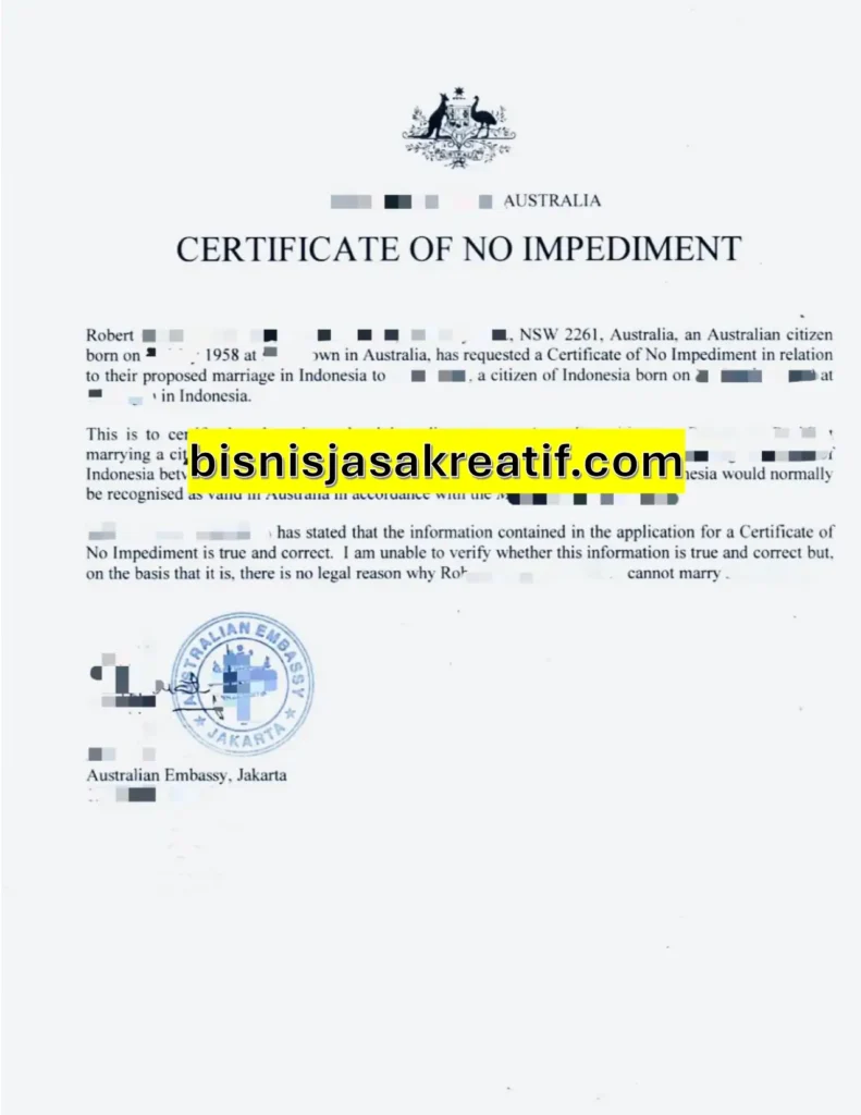 pernikahan wni dengan wna australia